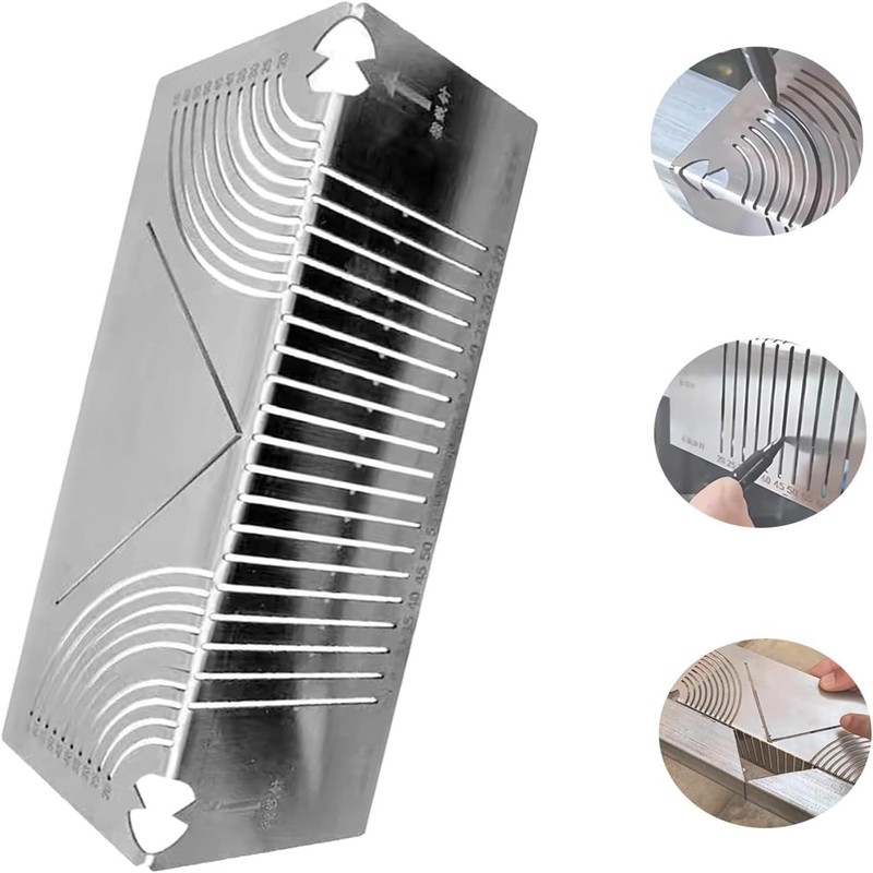 Stainless Steel Folding Ruler, Portable Multi Ruler, Measuring Tools, Folding