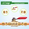 Litorange 1 Pack Lead-Free Brass Mini Ball Valve Shut Off
