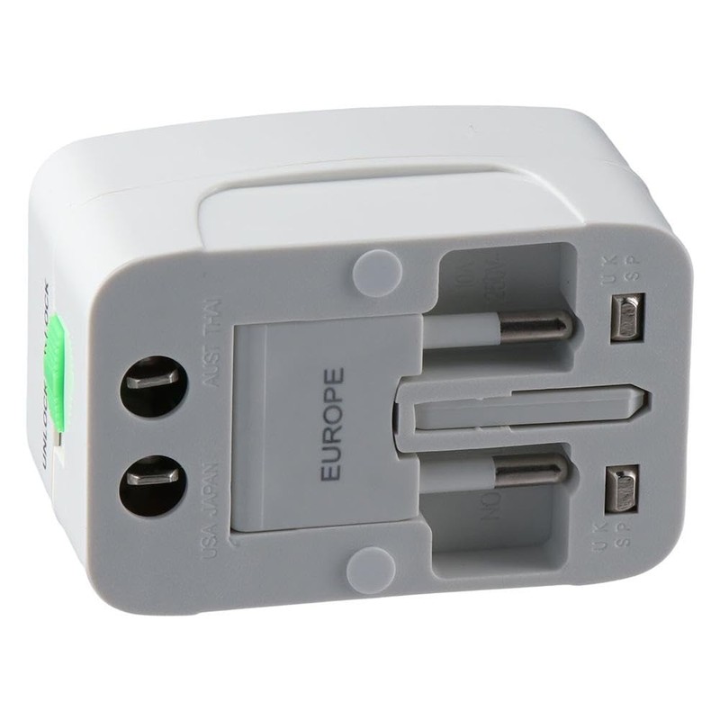 Urjumpea Travel Conversion Plug Copper Durable ABS Multifunctional Adapter Portable