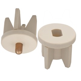 Universal Replacement for IndoorOutdoor Roller Shade, Roller Blind Accessories(28mm cluth Plug, Beige)