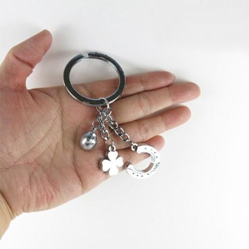 TROIKA Key Ring, Good Luck Blinger, Horseshoe TR-KR16-11/CH Keychain