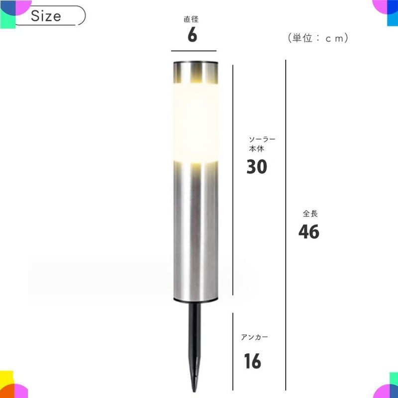 Raatel LED Solar Light, Set of 2, Pole Light, Solar