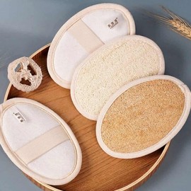 Shower scrubber bath pad scrub sponge 3ea