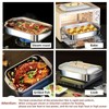 Stainless Steel Baking Pan with Lid, 1 Count Non-stick Rectangular