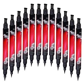 UNIVERSOENLÍNEA.COM | 12 pcs Delineador Doble 2en1 36h Punta Fina & Sello de Gato Principiantes Maquillaje de Ojos Negro Stamp Eyeliner Delineador Negro Liquido Paquete Completo
