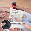 LIANGW Coquette Minimalist Bow Preppy Makeup Bag, Coquette Girly Cosmetic