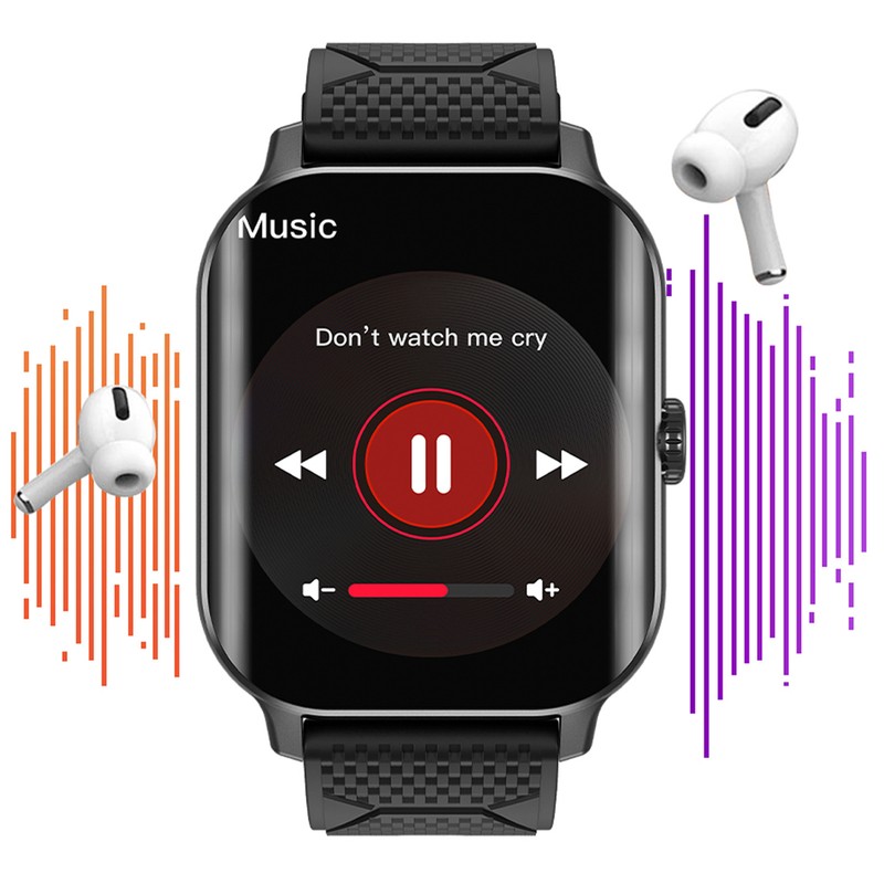 2.02in Curved Screen Smart Watch Blood Glucose Measure Health Monitor