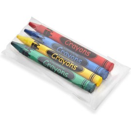 CrayonKing CrayonKing 25 Sets of 4-Packs in Cello (100 total bulk Crayons) Restaurants, Party Favors, Birthdays, School Teachers & Kids Coloring Non-Toxic Crayons