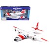 DCD Model Kit Lockheed C-130 Hercules Transport Aircraft White Red 'United States Coast Guard' Plastic Snap Together Model Model