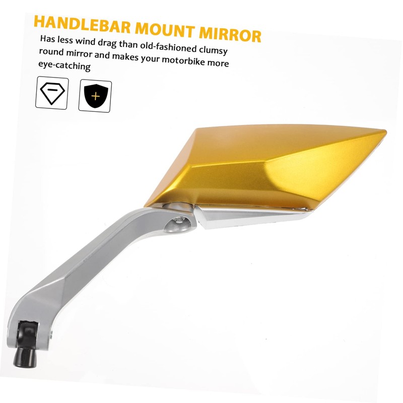 iplusmile 1pair Motorcycle Rearview Mirrors Handlebar for Safe Riding Compatible