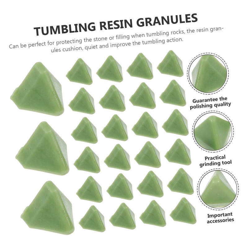 KONTONTY 1 Set Triangle Abrasive Polishing Media for Tumbling Supplies
