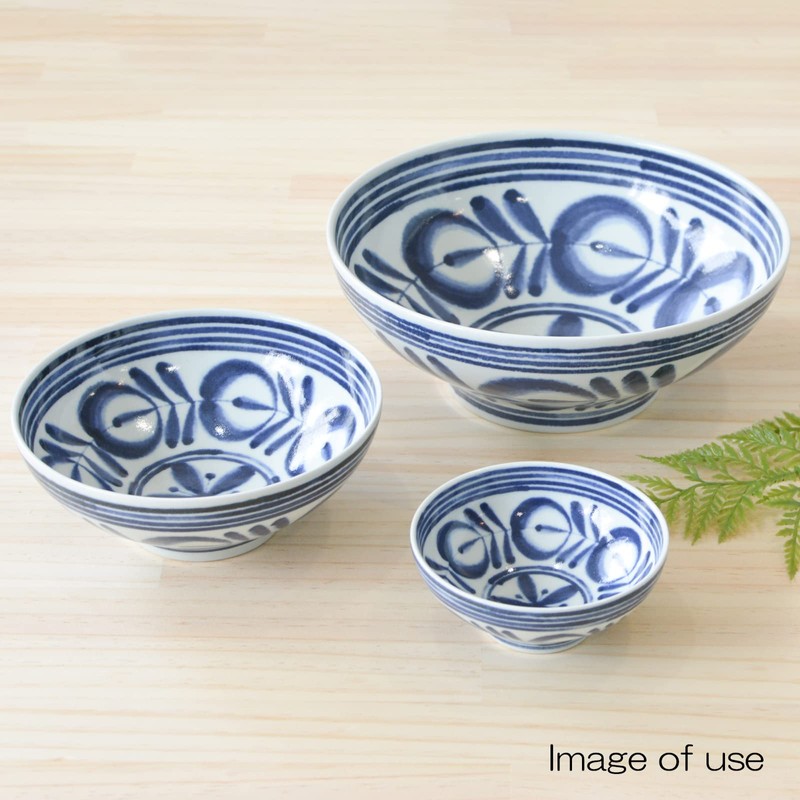 Hasami ware Modern Blue Bowl (L) 73511