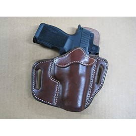 Azula Leather 2 Slot Molded Pancake Belt Holster for Taurus GX4 with Red Dot Sight CCW Dark Brown Right Hand