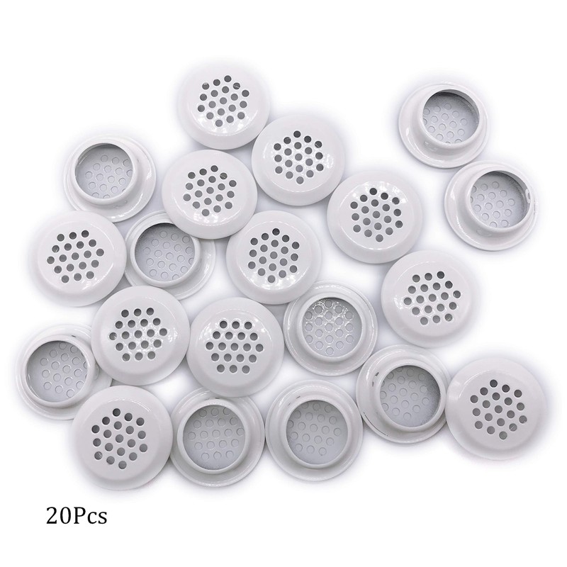 20Pcs Air Vents 29mm Circular Soffit Vent Stainless Steel Round
