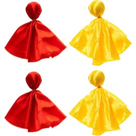 4 Pcs Football Penalty Flag Football Challenge Flags Tossing Football Referee Flags Party Accessory(2 Red & 2 Yellow)