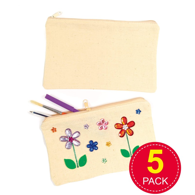 Baker Ross E6627 Ross Fabric Pencil Case - for Children