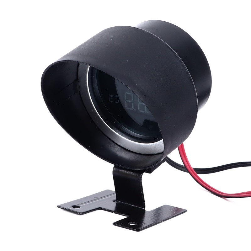 Water Temp Gauge Voltmeter 2 in 1 Round Digital Display