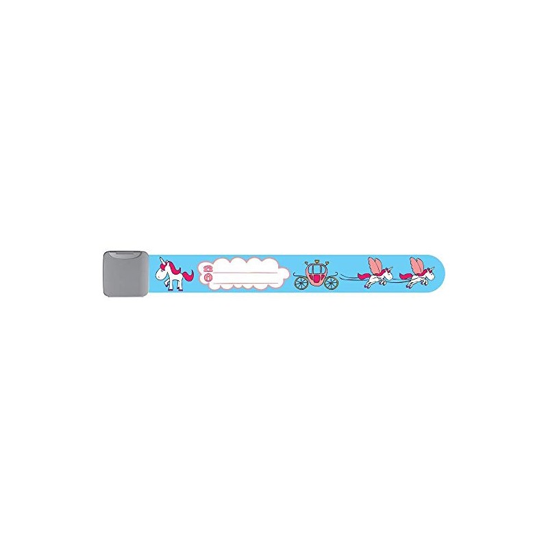 Infoband I.D. Travel Wrist Band for Kids - Unicorns -