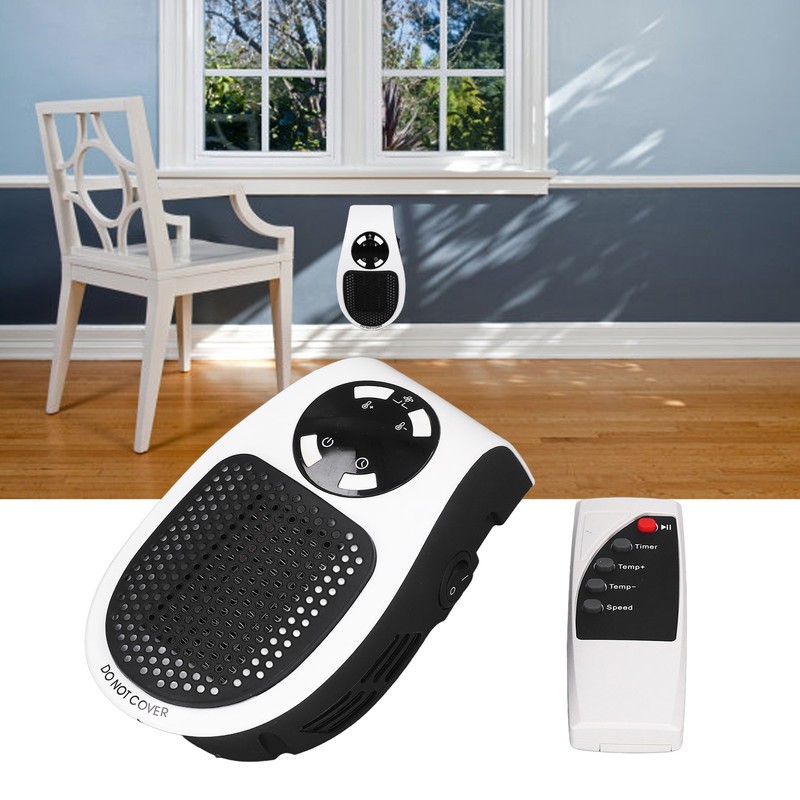 500W Household Mini Space Heater Plug In Portable Home Office
