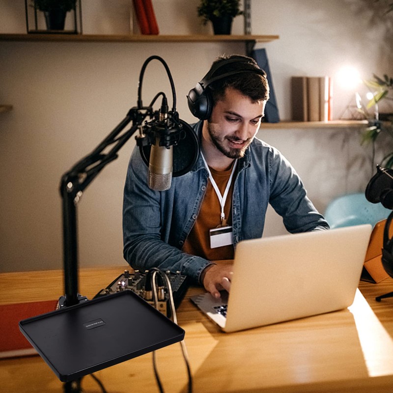 Milisten 1 x Microphone Stand, Music Stand, Shelf, Music Stand,