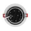 NICOR Lighting 4 inch LED Gimbal Recessed Downlight in White,