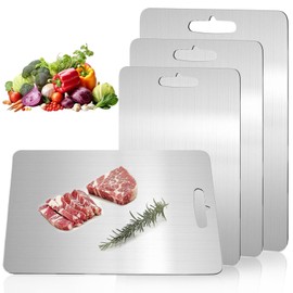 Katuchef Titanium Cutting Board,Katuchef Titanium Cutting Boards for Kitchen,Double-Sided Cutting Board for Vegetables and Meat, Easy to Clean and Store for Home Use(M+L+XL)