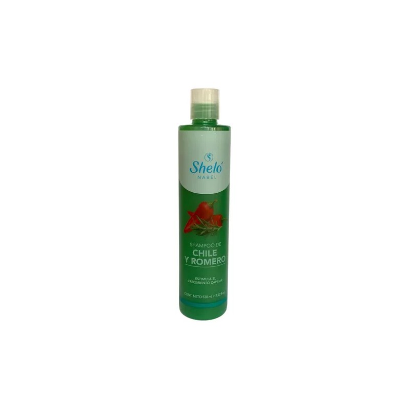 Shampoo De Chile Y Romero Shelo Nabel® 530ml. 2 Piezas