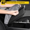 AOMSAZTO Grey Armrest Console Cover for Civic 2012-2015 Honda Middle