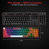 Redragon K628 PRO 75% 3-Mode Wireless RGB Gaming Keyboard, 78