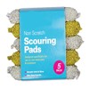 Zale Yardley Sponges Scrubbing Scouring Pad, 5pk Non Scratch Stainless