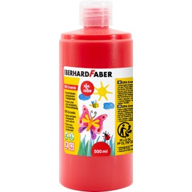 EBERHARD FABER 574921 - EFA Cromix Transparent Paint, Red, 500 ml, Non-Mixable Craft Paint for Children