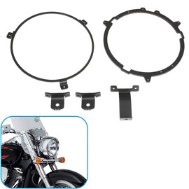 WIKIBB For Suzuki C50/C90 7" LED Headlight Adapter V2 Clamp Ring Kit Boulevard 2005-13