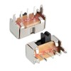 uxcell 20Pcs 2mm Horizontal Slide Switch SPDT 1P2T 3 Terminals