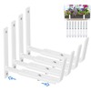 HFHOME 4 PCS Adjustable Planter Box Brackets (6 to 12.5