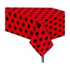1 Pack Ladybug Plastic Tablecloth 54 x 87 Inch Long