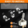 HUAREW 50 Amp 12V Heavy Duty Toggle Switch SPDT 2