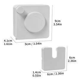 JOOM Retractable Washing Line, Wall Mounted Indoor Clothesline,White