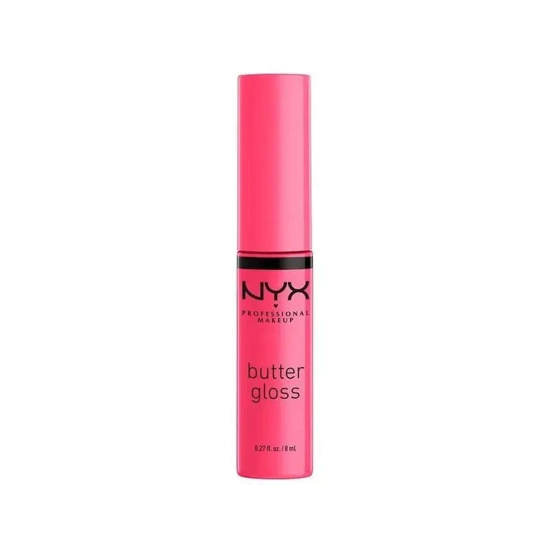 Labial Líquido Nyx Butter Gloss Cobertura Ligera A Media 8ml