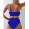 Tainehs Women's Bikini Sets Two Piece Swimsuit V Neck Twist