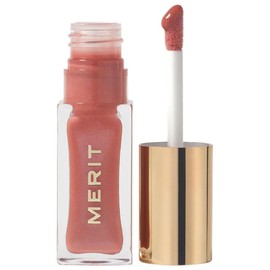 Merit Shade Slick Tinted Lip Oil – Biarritz Nude Pink, Moisturizing Lightweight Lip Gloss with Squalane & Quinoa Seed Oil, High Shine Non-Sticky Clean Vegan Lip Color