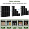Whitmor 16 Cube Closet Organizers and Storage, Stackable Plastic Closet