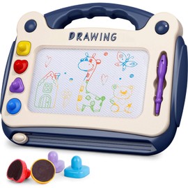 Pizarrón Magnético De Dibujo Y Escritura Pizarra, Magnética Pizarrones Mágicos, Juguetes Educativos, Tablero Magnético De Dibujos, Pintura De La Escritura Doodle Sketch, Juguete Interactivos Azul