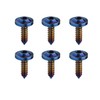 Dingtai 6pcs Titanium M4 M5 M6 15 17 20 25mm