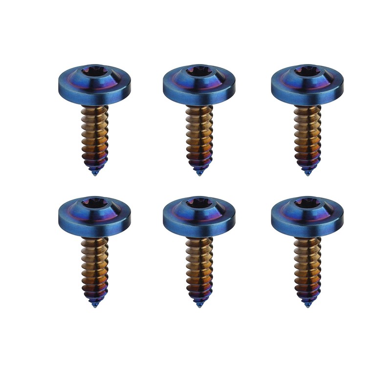 Dingtai 6pcs Titanium M4 M5 M6 15 17 20 25mm