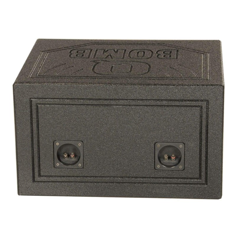 Q Power Dual 10 Inch Vented Triangle Ported Wood Subwoofer