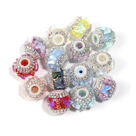 【B197】Mixes of six different fancy beads including square beads, round beads, and mouse:_Chain Butterfly 20pc
