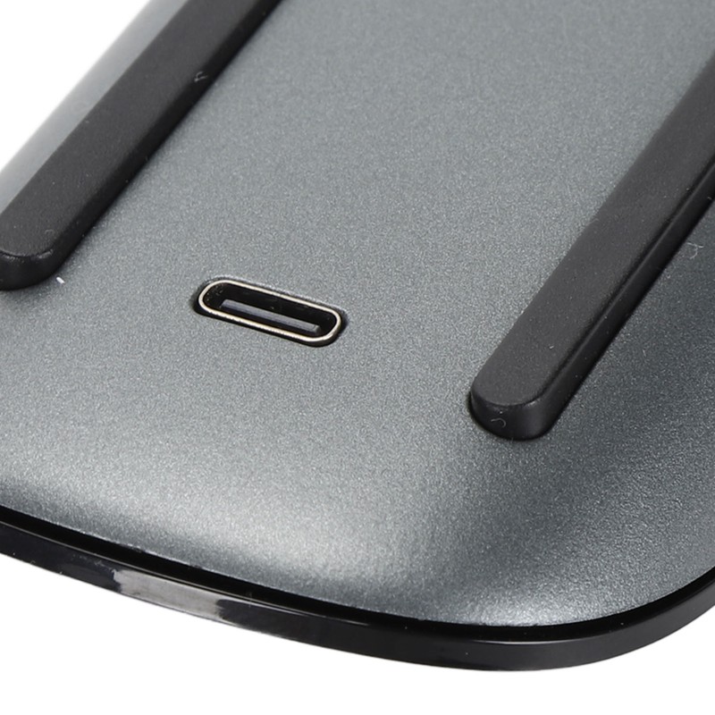 Wireless Bluetooth Mouse Ergonomic Curved Optical Touch USB C Rechargeable