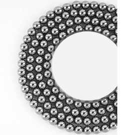 Anjpuy 8MM Natural Stone Beads Round Loose Beads Gemstone for Jewelry Making with Crystal Stretch Cord (Terahertz,48PCS)