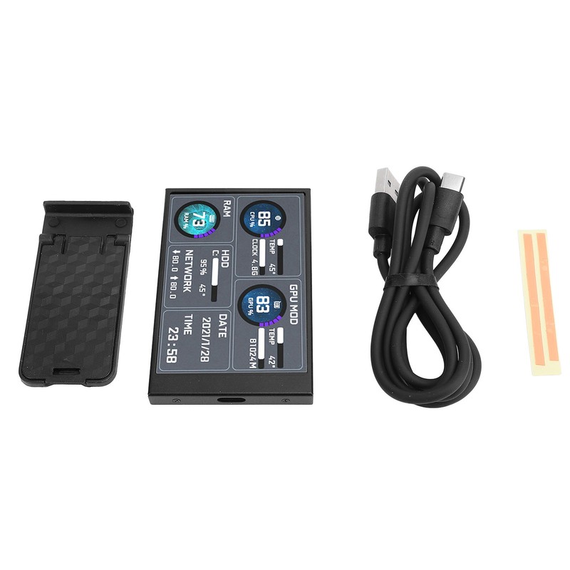 3.5inch IPS Secondary Screen USB C Computer Temperature Display Sub