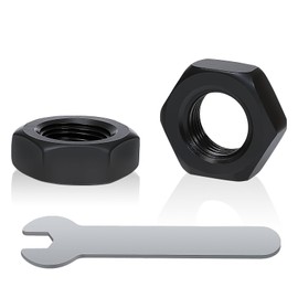 Hex Nut M6 Stainless Steel Nut, Pack of 50 Black Hex Nuts M6, 1 Piece Spanner High-Quality Fasteners for Metal, Wood and More (M6)